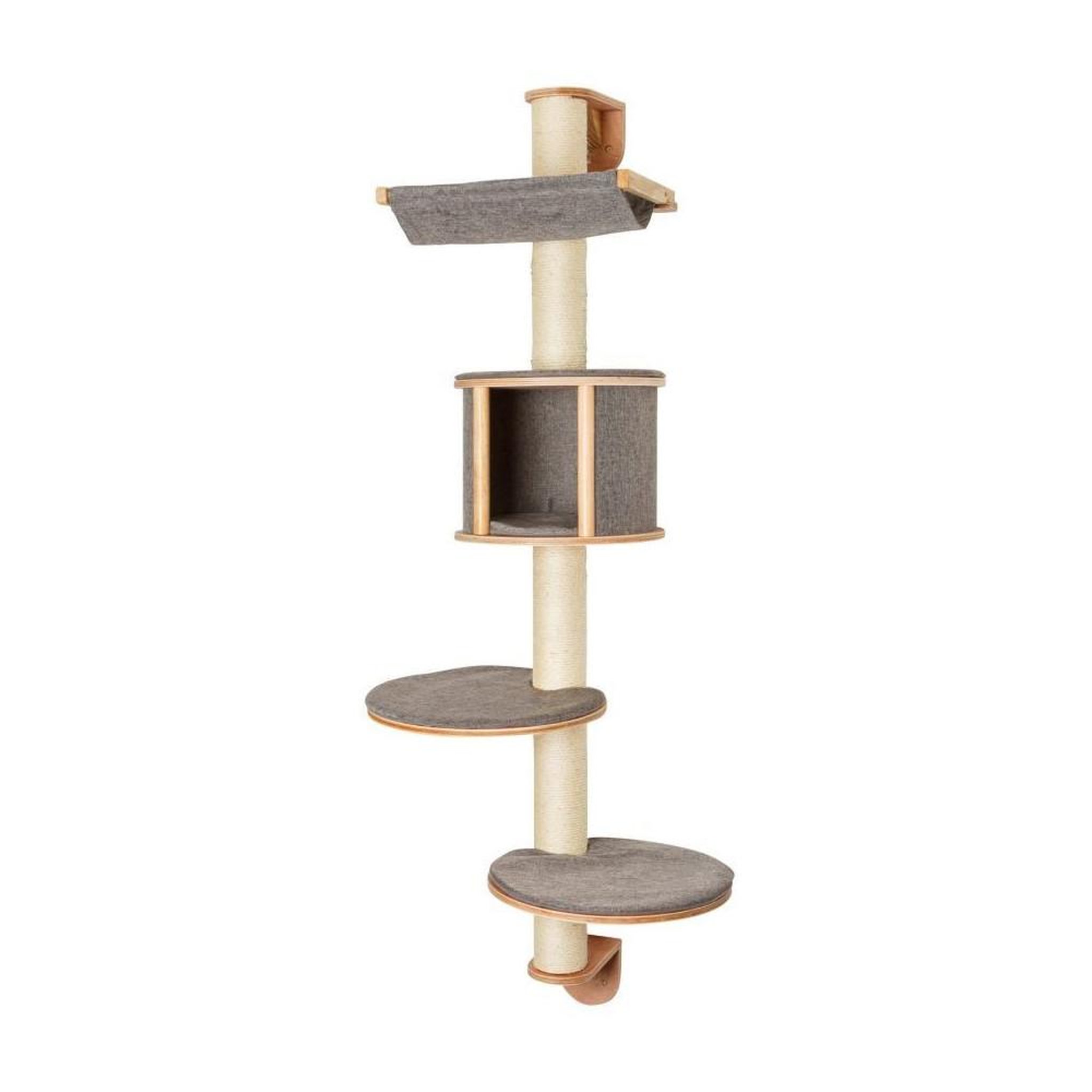 KERBL Arbre a chat mural - H. 168 cm - Dolomit Tofana - KERBL - Gris