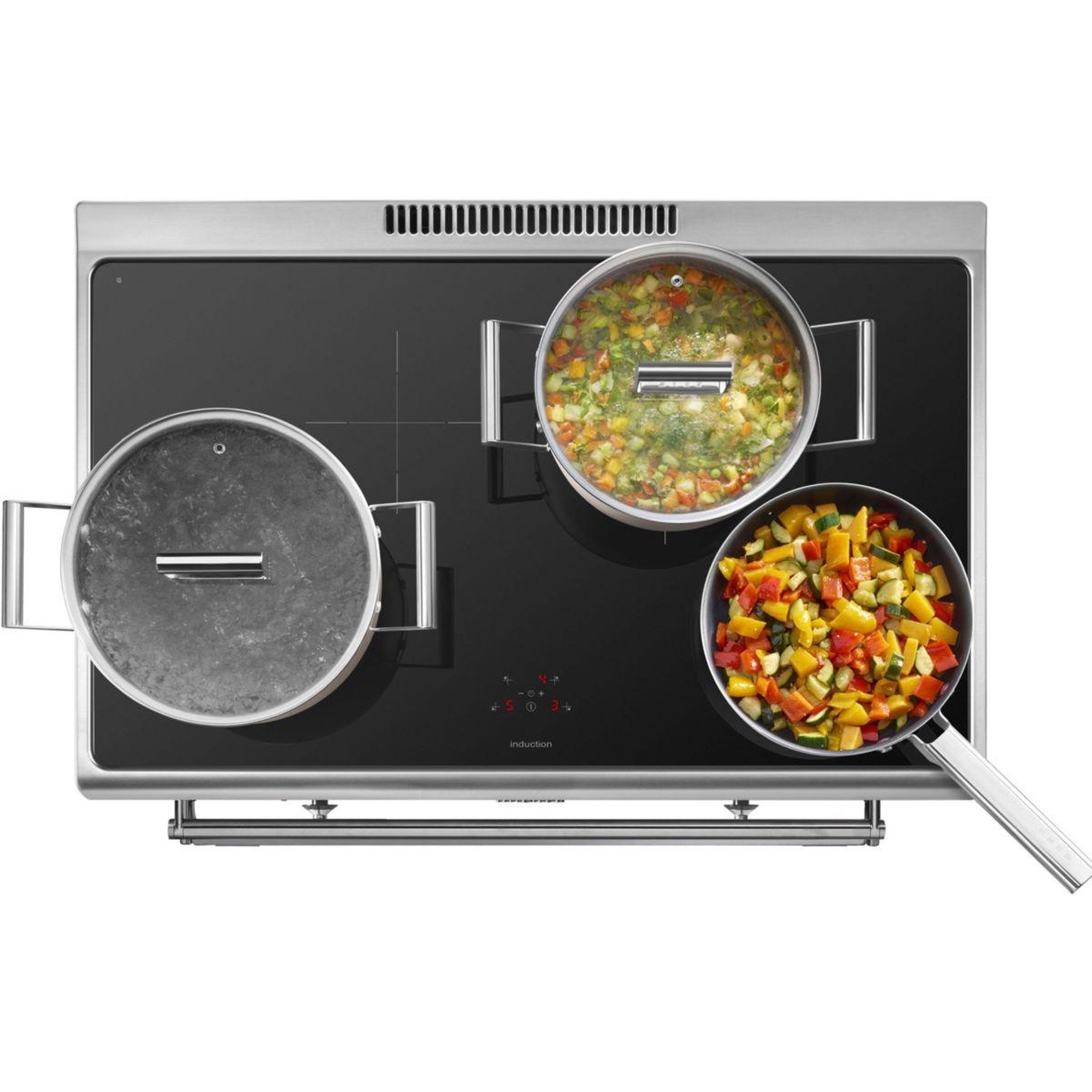 Voir la diapositive 4 : SMEG Piano de cuisson induction cg90cixt