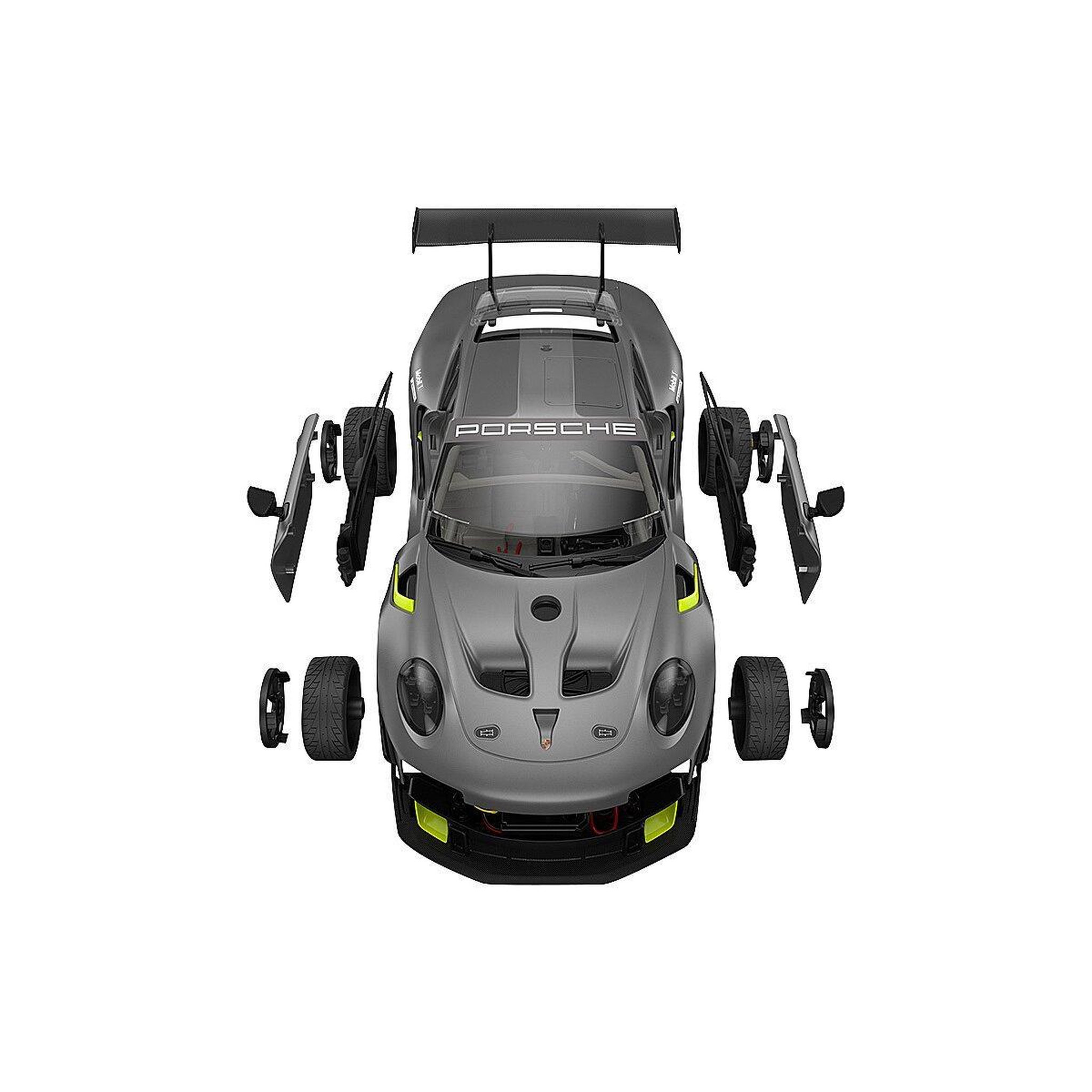 Voir la diapositive 3 : Jamara Kit Porsche 911 GT2 RS 1:18 gris