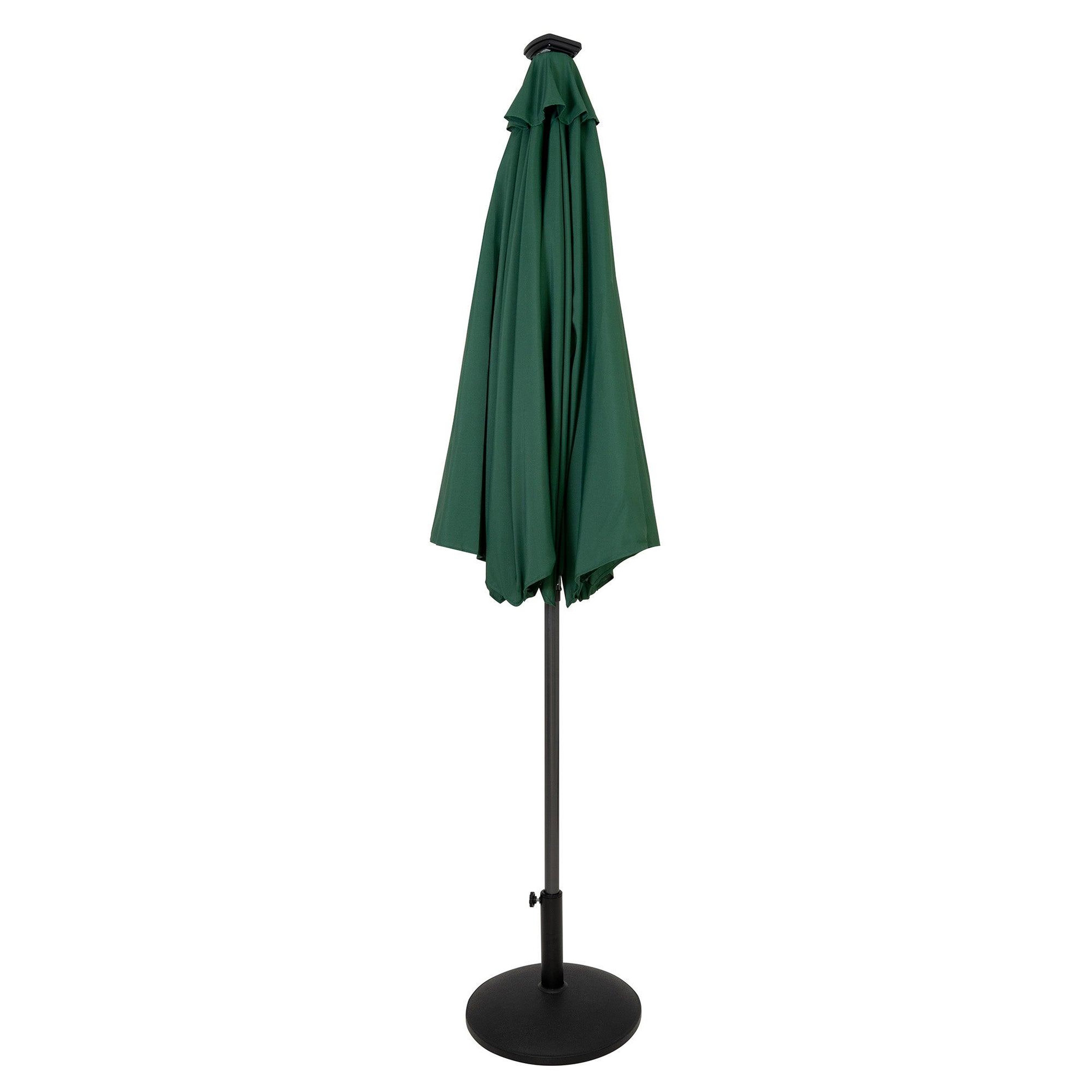 Voir la diapositive 2 : Monster Parasol Inclinable à LED 2,7 m & Socle en Béton