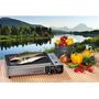 Voir la diapositive 6 : Kemper Plancha à gaz portable 2300W + 8 cartouches de gaz + Valise de transport KEMPER