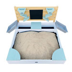 Axi House Bac à sable Cato ardoise vert-blanc-marron