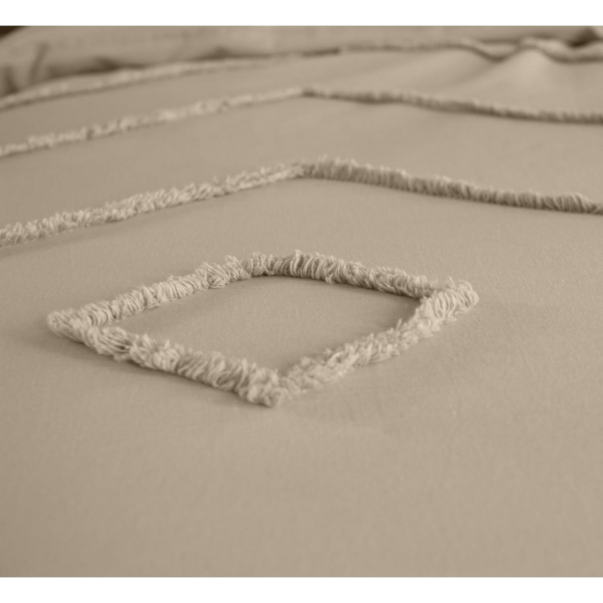 Home collection Parure de couette tuftées en coton lavé - akoe