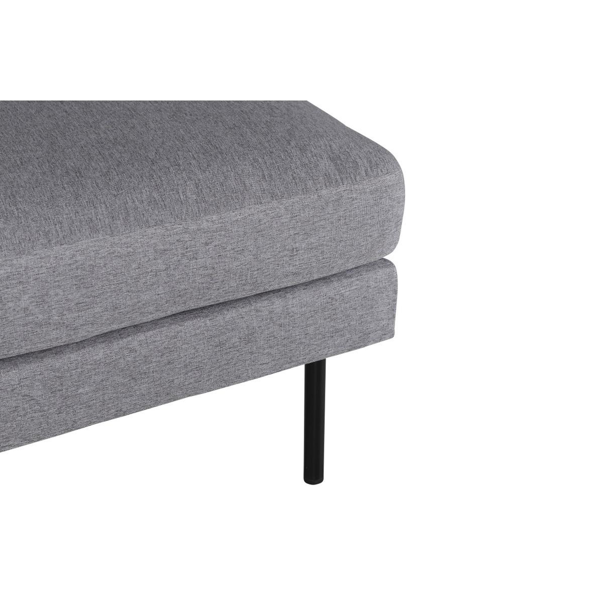 Voir la diapositive 4 : Paris Prix Pouf design en tissu  zoom  85cm gris