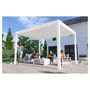 Voir la diapositive 7 : OMBREA Pergola bioclimatique - Autoportante - Blanche - 3x4m - OMBREA