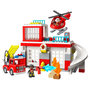 Voir la diapositive 3 : LEGO DUPLO 10970 La Caserne et l&rsquo;Hélicoptère des Pompiers, Jeu de Construction Enfants