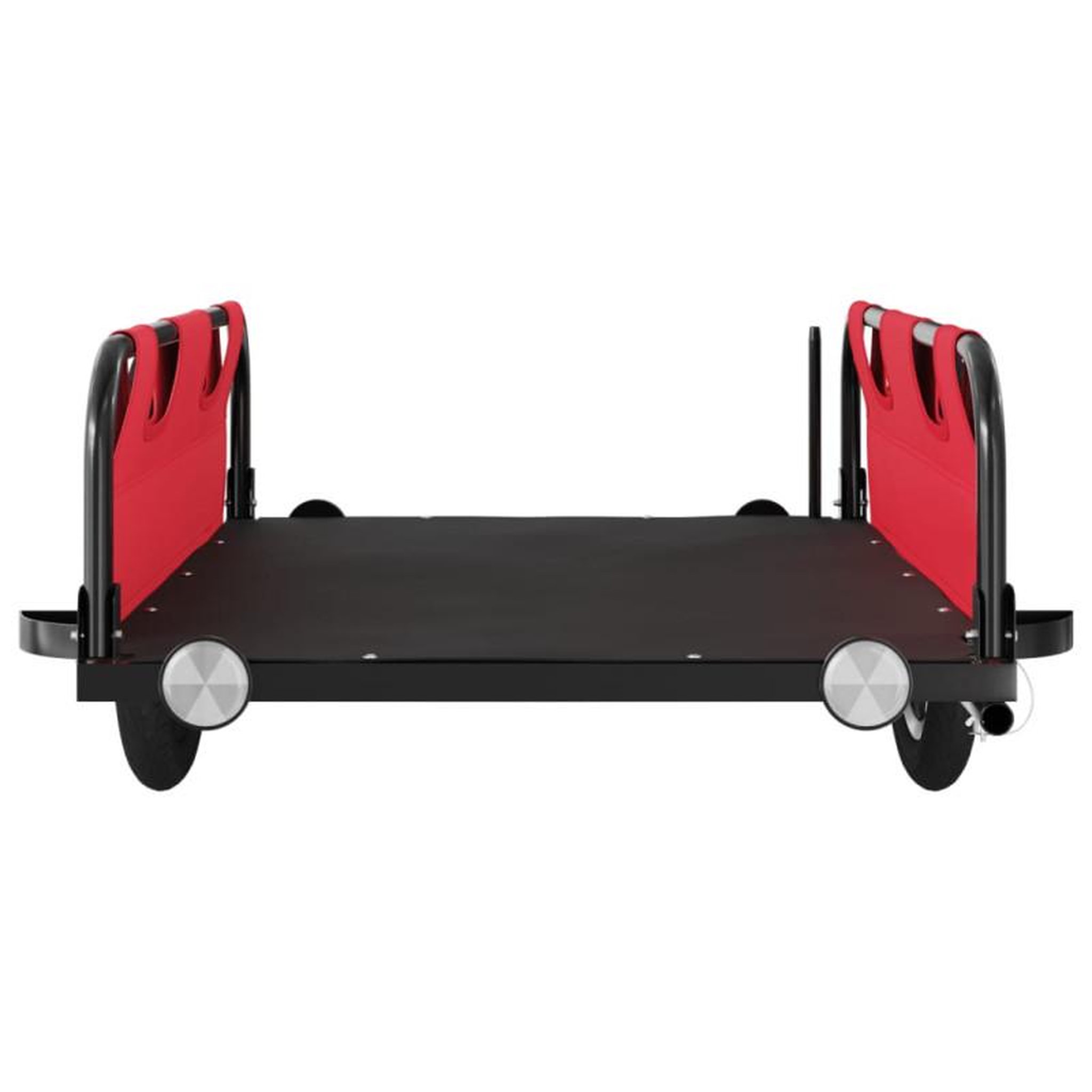 Voir la diapositive 5 : VIDAXL Remorque de vélo rouge tissu oxford et fer