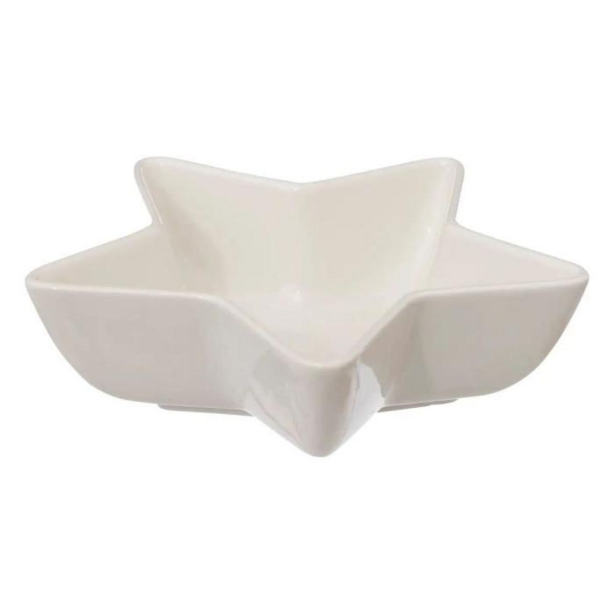 ATMOSPHERA Service Apéritif 4 Pièces  Étoile  42cm Blanc