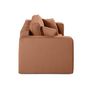Voir la diapositive 4 : BEST MOBILIER Topaze - canapé droit 2 places - en tissu bouclette