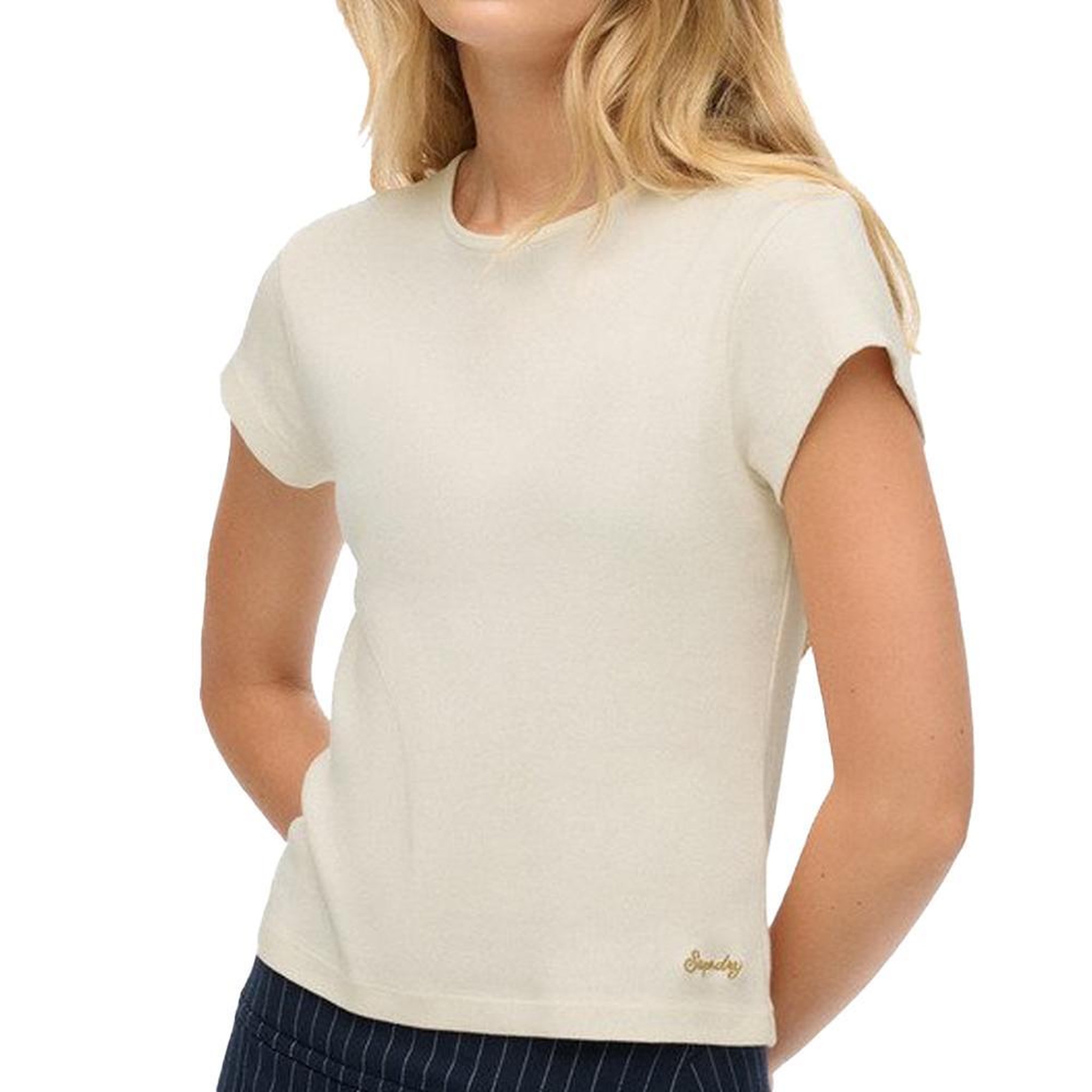 SUPERDRY T-shirt Blanc Femme Superdry Athletic Essential. Coloris disponibles : Blanc