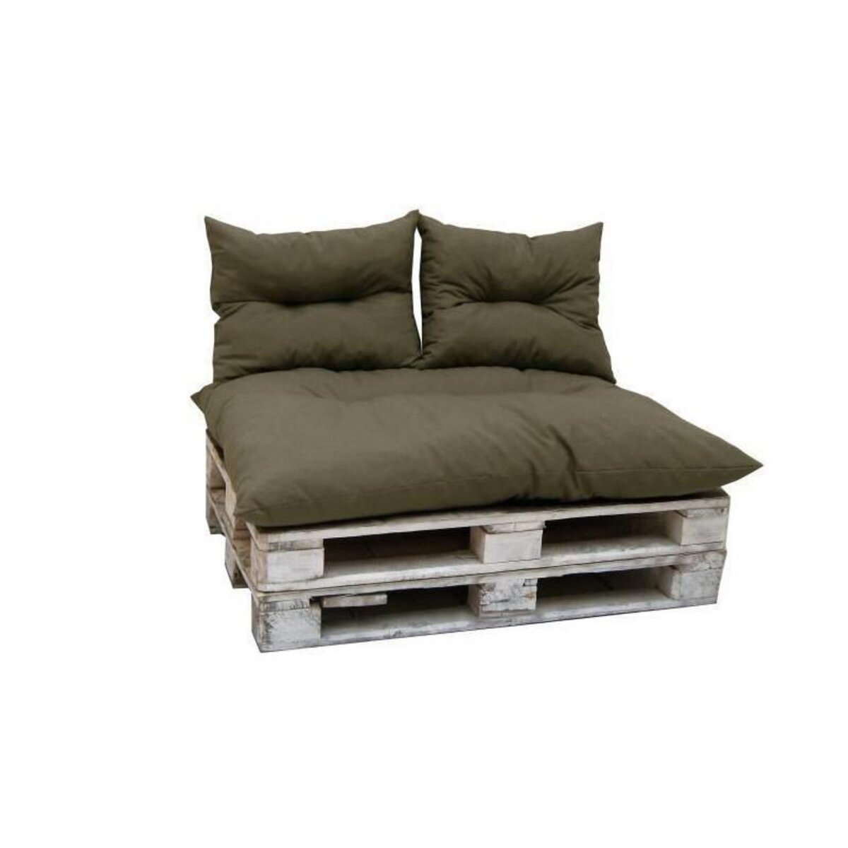 Jardin prive Kit palette classic - taupe - matelas + 2 coussins dossier - JARDIN PRIVE