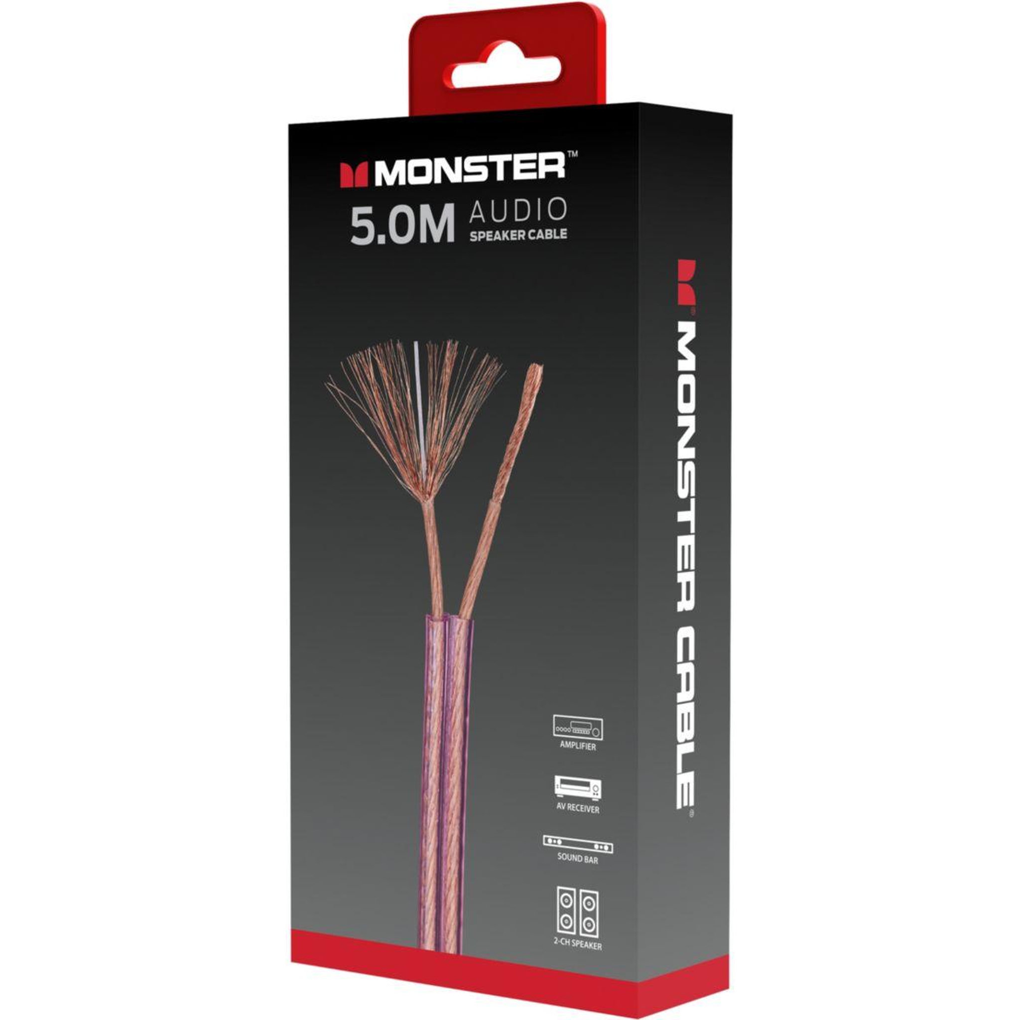 Voir la diapositive 2 : Monster Cable Câble Jack AUDIO POUR HAUT-PARLEUR 5M