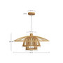 Voir la diapositive 4 : Rendez vous déco Suspension en bambou naturel et métal D50 cm-Mirabel