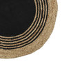 Voir la diapositive 2 : The Home Deco Factory Tapis rond jute coton noir D90