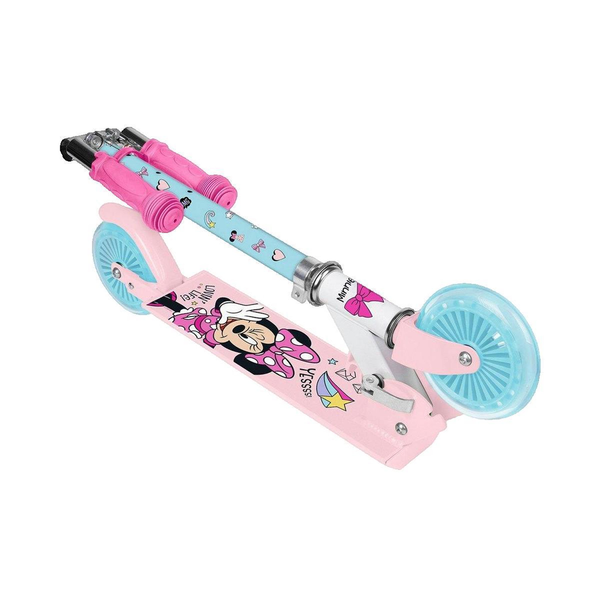Voir la diapositive 2 : Mottez Trottinette Magnetto-Wheels Minnie Rose/Bleu