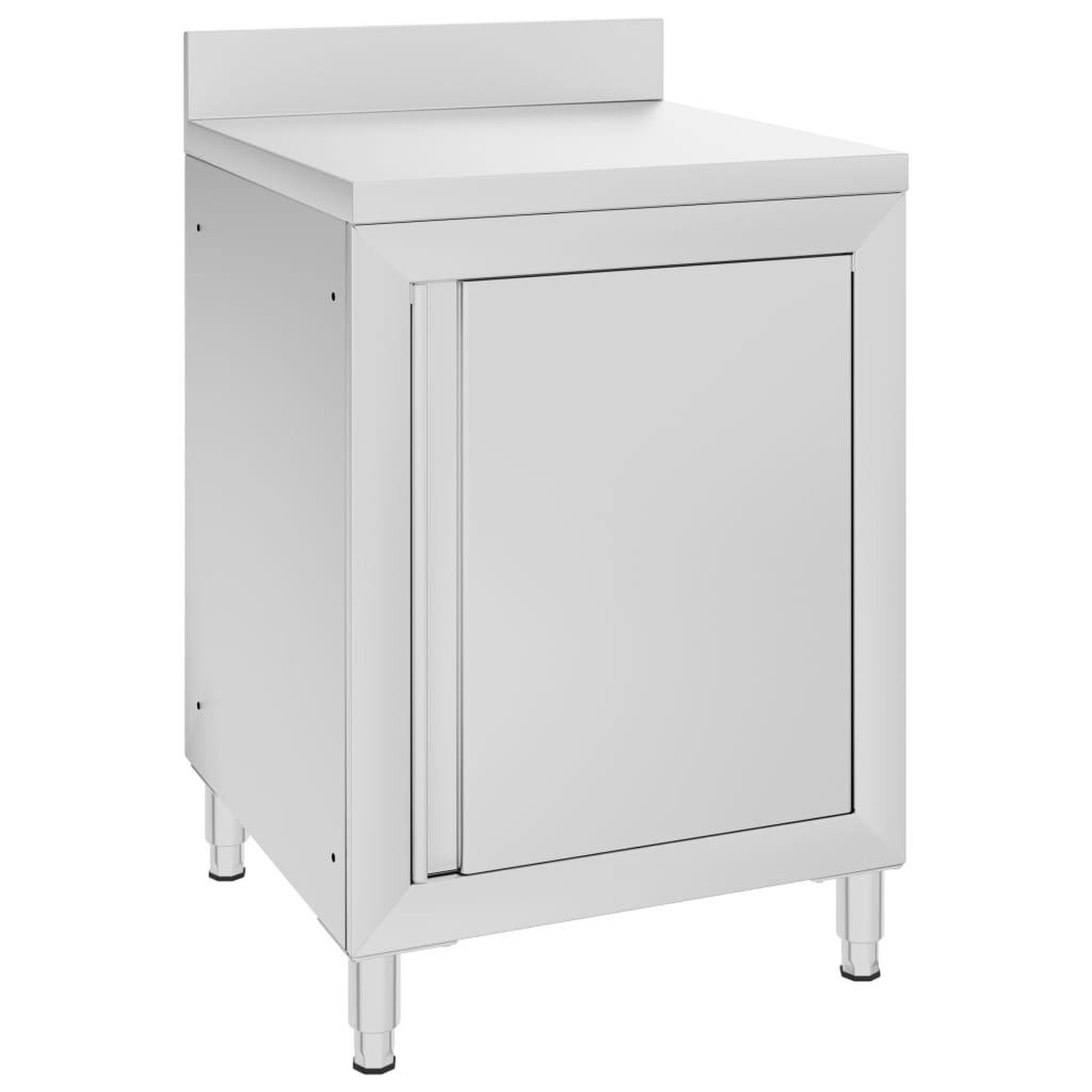 VIDAXL Table de travail commerciale avec armoire 60x60x96 cm Inox
