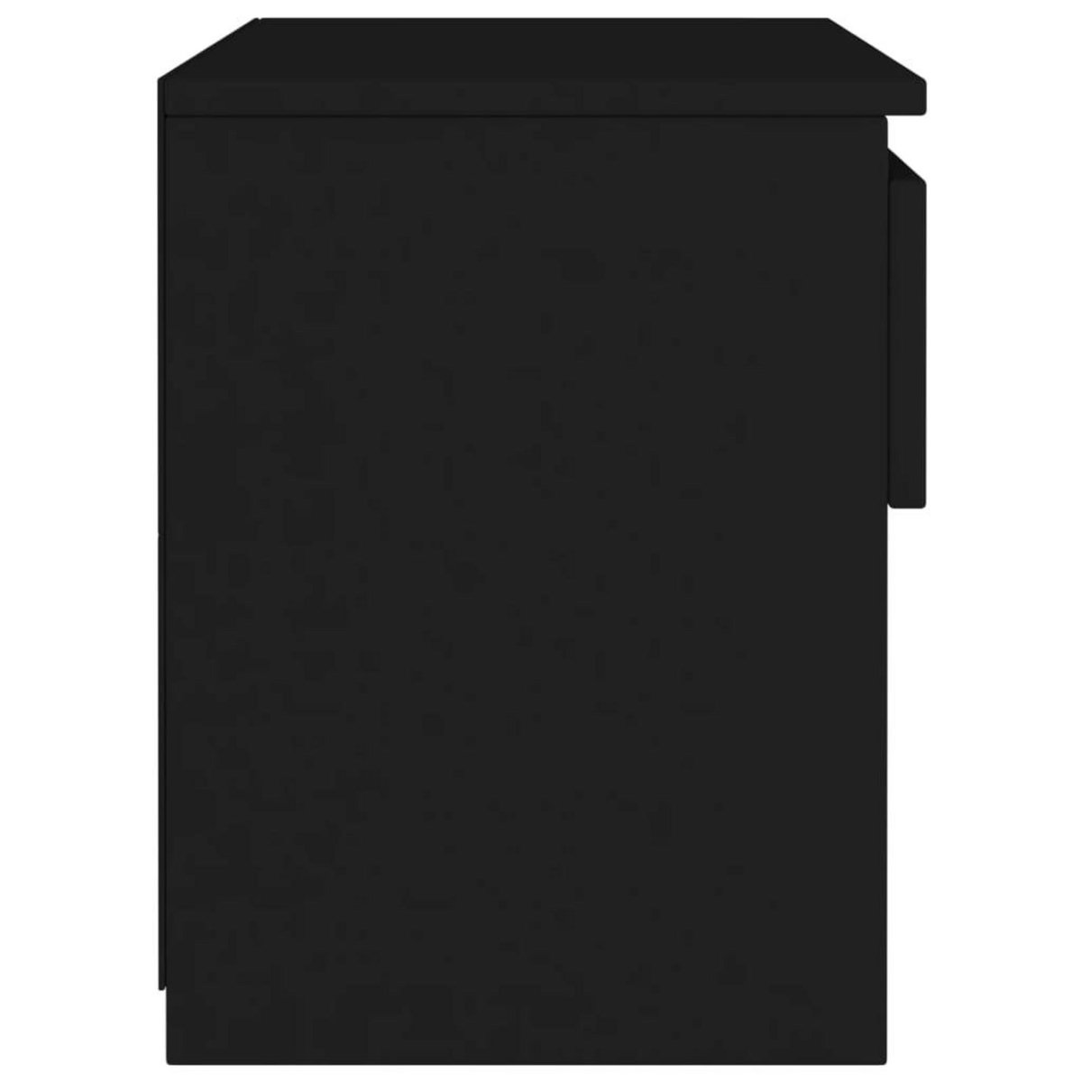 VIDAXL Table de chevet Noir 40x30x39 cm Agglomere