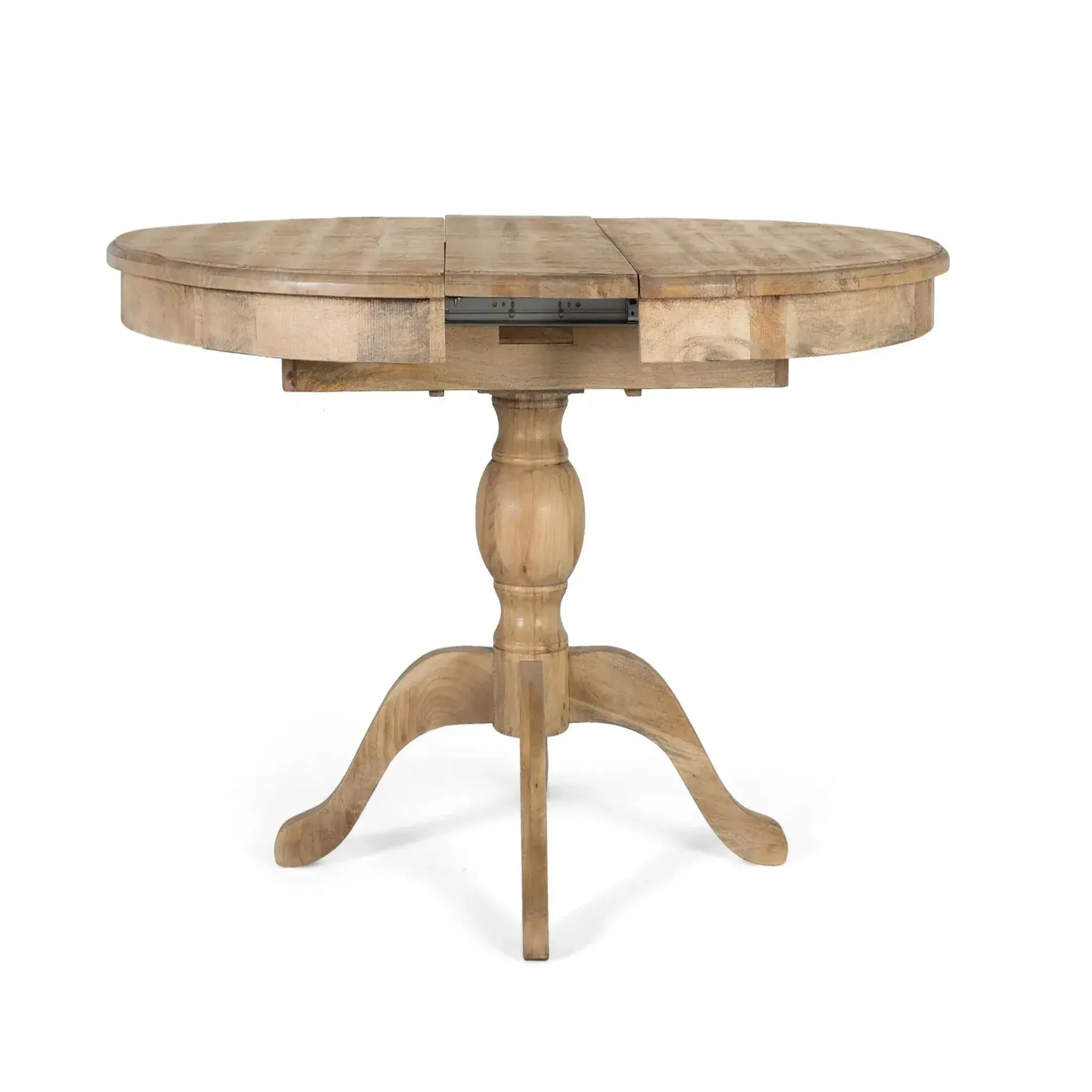 Voir la diapositive 4 : GINER Y COLOMER SL Tables à manger en bois de manguier 120 - 150 cm style rustique moderne