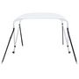 Voir la diapositive 3 : VIDAXL Auvent bimini a 2 arceaux Blanc 180x130x110 cm