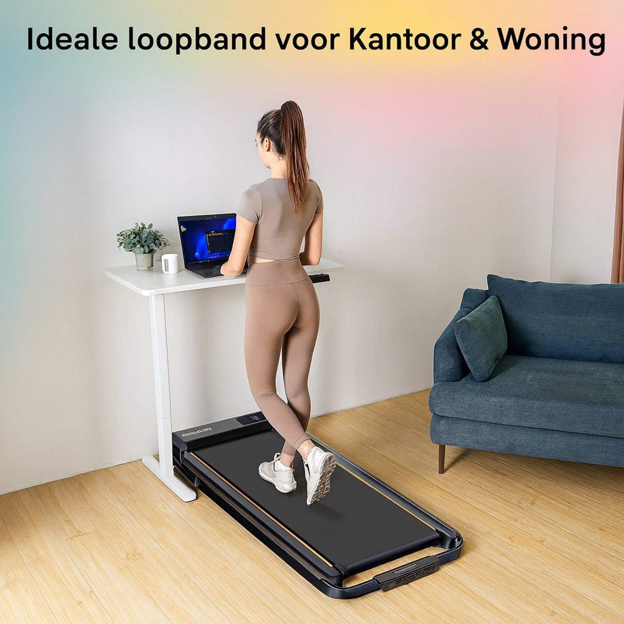 Voir la diapositive 5 : FORMILL Tapis de marche pliable 2 en 1 formill ft-51, jusqu'à 10 km/h, pour la maison et le bureau