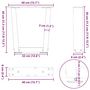 Voir la diapositive 6 : VIDAXL Pieds de table a manger forme V 2 pcs noir 40x(30-31,3)cm acier