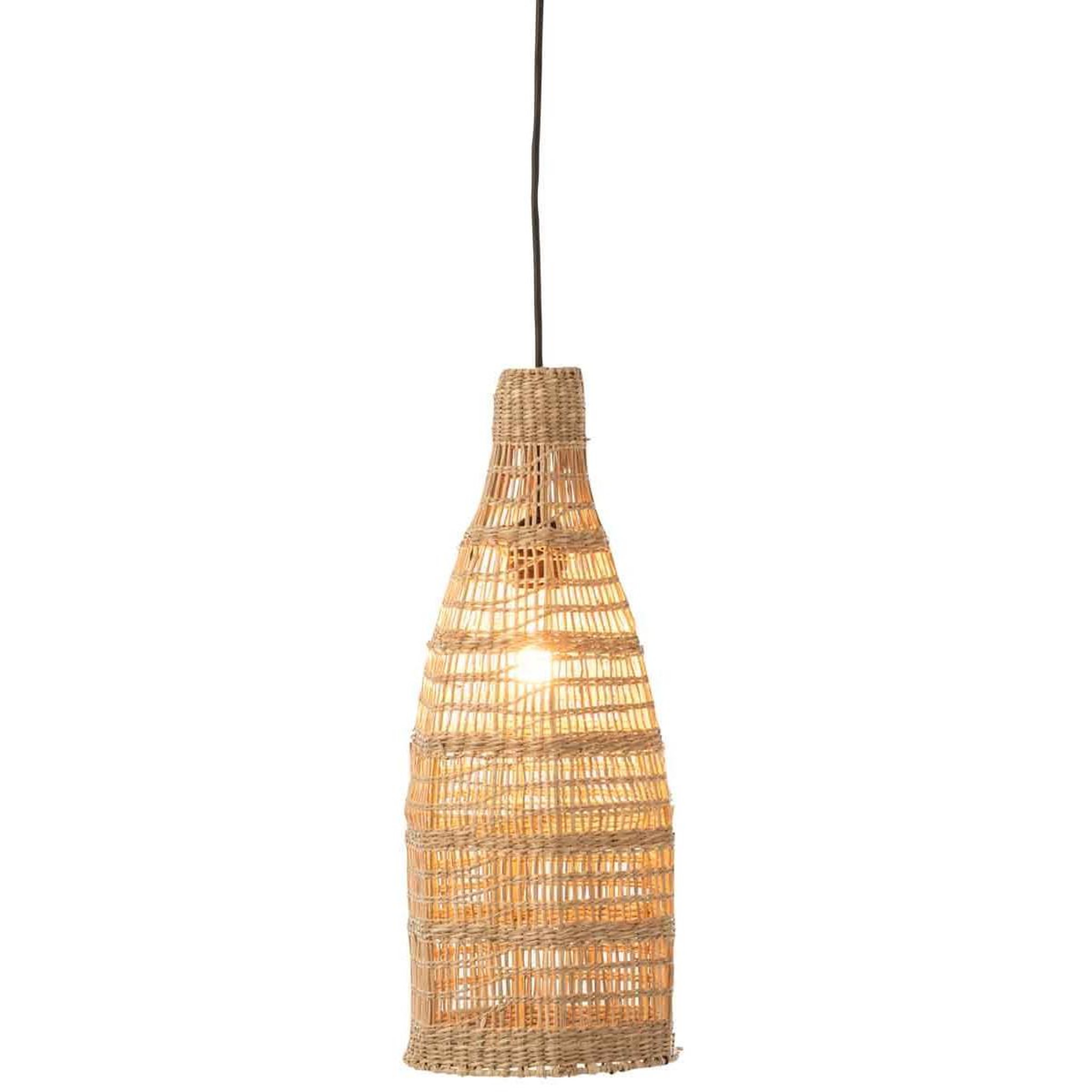 Voir la diapositive 3 : J-LINE Abat-Jour Suspendu en Rotin  Zostere  52cm Beige