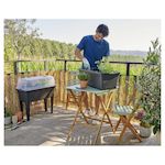 GARDENSTAR Carré Potager en plastique sur pieds ou à poser - Gris