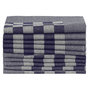 Voir la diapositive 4 : VIDAXL Serviettes de cuisine 10 pcs bleu et blanc 50x70 cm coton