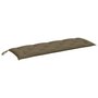 Voir la diapositive 2 : VIDAXL Coussin de banc de jardin taupe melange 150x50x7 cm tissu