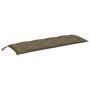 Voir la diapositive 2 : VIDAXL Coussin de banc de jardin taupe melange 150x50x7 cm tissu