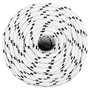 Voir la diapositive 2 : VIDAXL Corde de bateau tresse Blanc 12 mmx100 m Polyester
