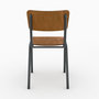 Voir la diapositive 3 : MAISON PAVANE Lot de 2 chaises écolier empilables en bois foncé-Clem
