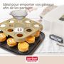 Voir la diapositive 6 : ZENKER Ensemble de 2 Moules à gâteaux individuels 9 empreintes avec couvercle 29 x 29 cm Zenker Bake Click and Go
