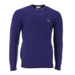 Lacoste Pull  Homme Lacoste Tricot AH1991. Coloris disponibles : Bleu