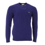 Lacoste Pull  Homme Lacoste Tricot AH1991. Coloris disponibles : Bleu