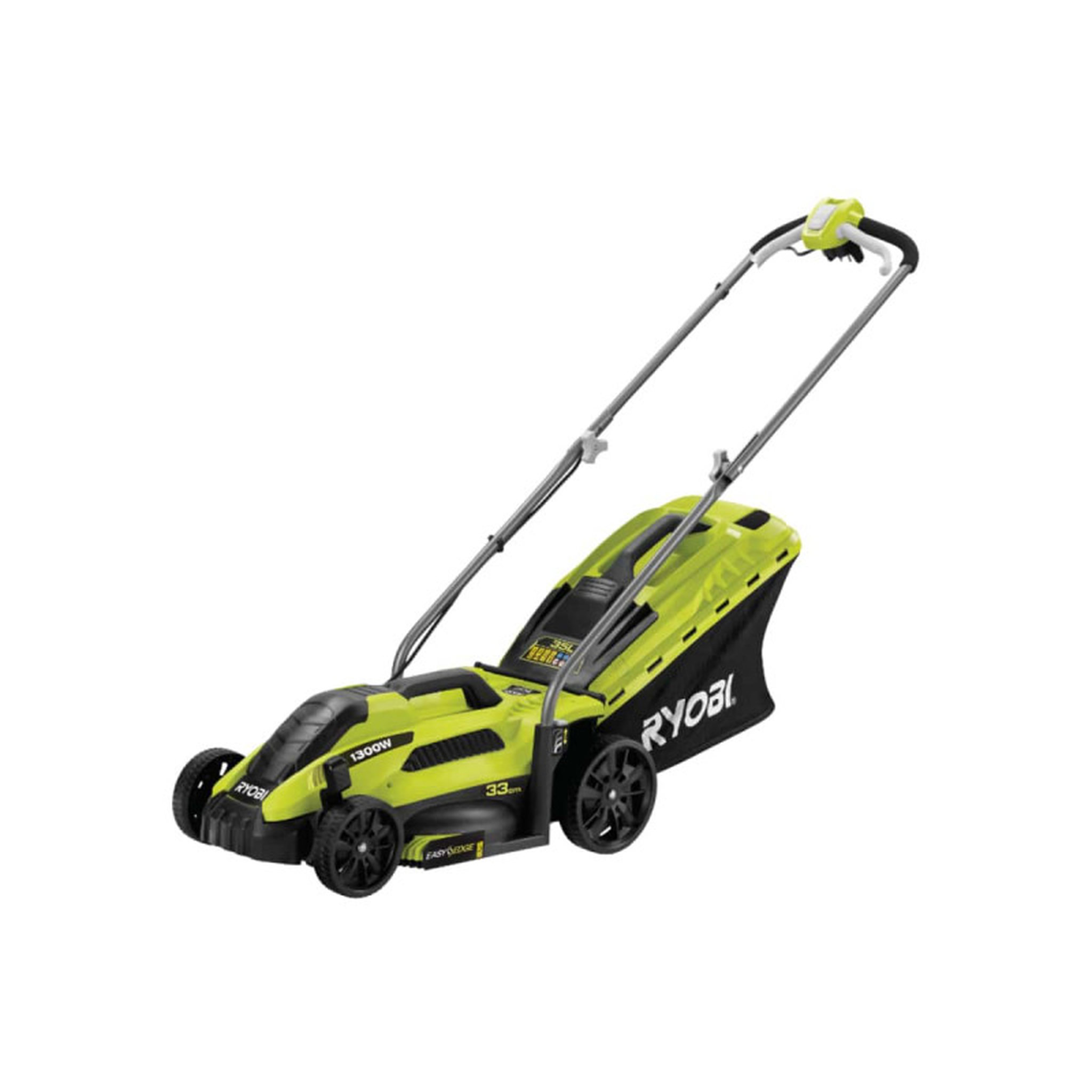Voir la diapositive 1 : Ryobi Tondeuse électrique RYOBI 1300W coupe 33cm RLM13E33S