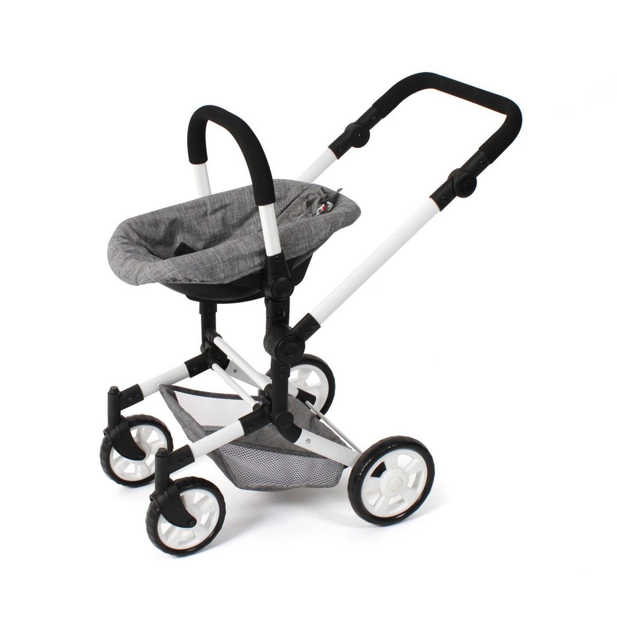 Voir la diapositive 3 : BAYER CHIC 2000 Siège auto pour poupée avec adaptateur Jeans gris