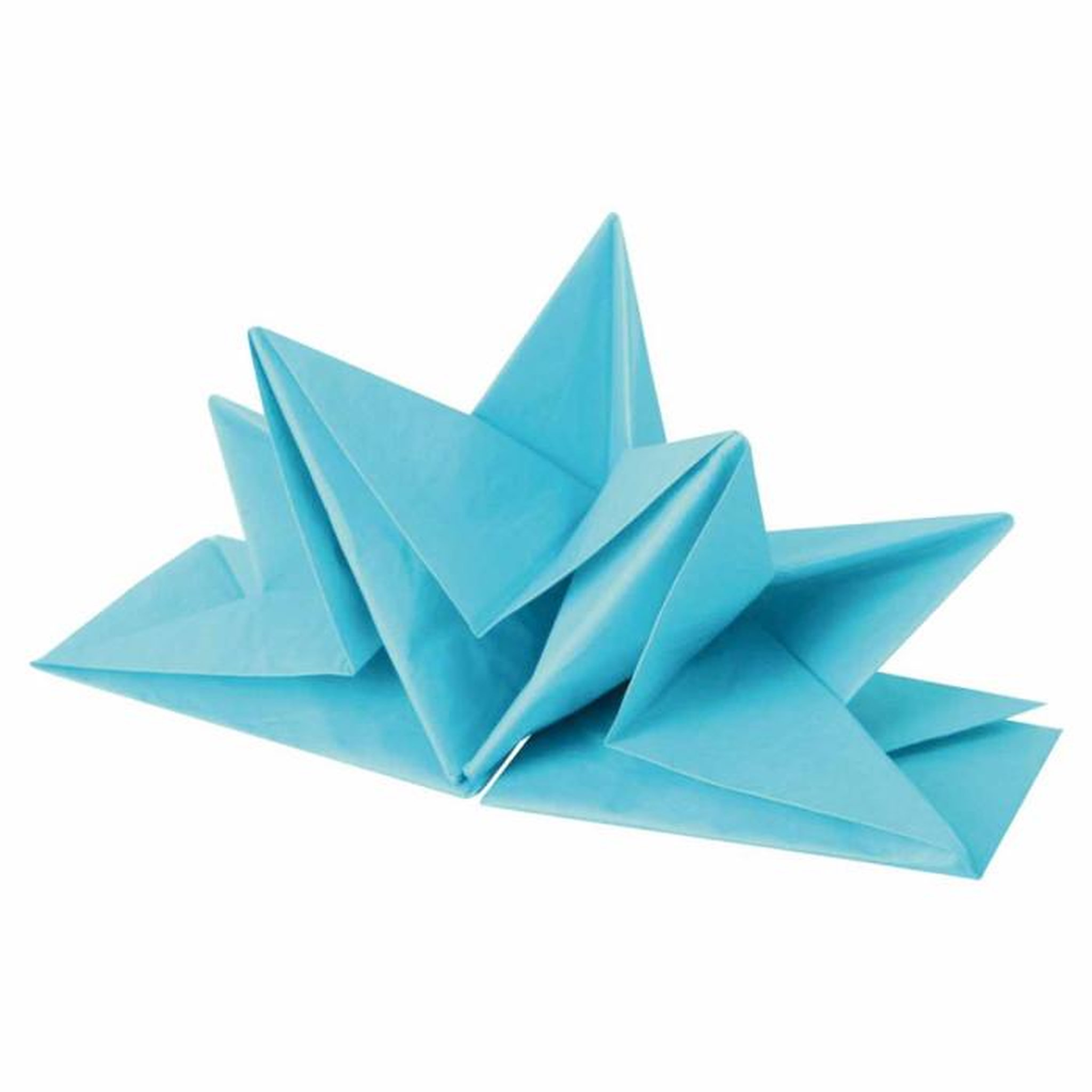 Voir la diapositive 1 : Paris Prix Lot de 12 Serviettes en Papier  Pré Pliées  40x60cm Bleu
