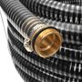 Voir la diapositive 2 : VIDAXL Tuyau d'aspiration avec raccords en laiton 10 m 25 mm Noir