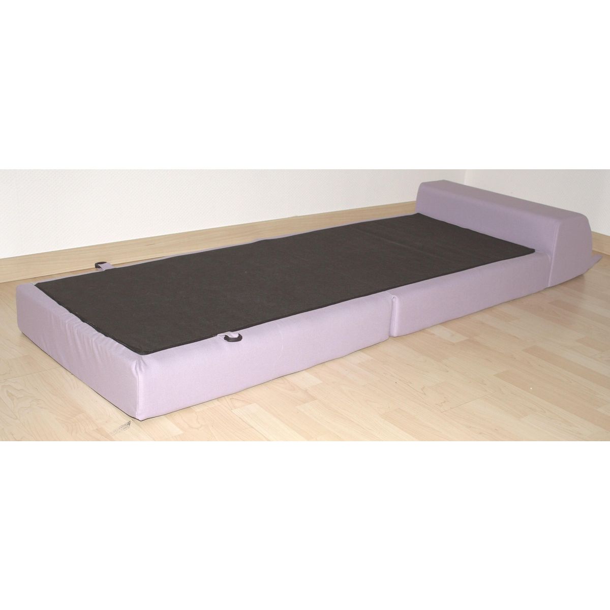 Chauffeuse convertible 1 place en tissu uni CHAPI