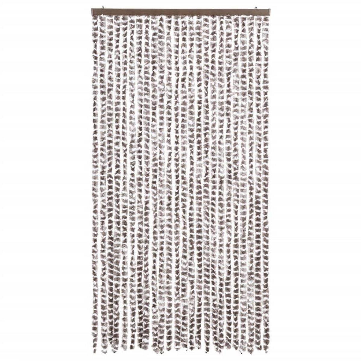 VIDAXL Moustiquaire Taupe et blanc 100x220 cm Chenille