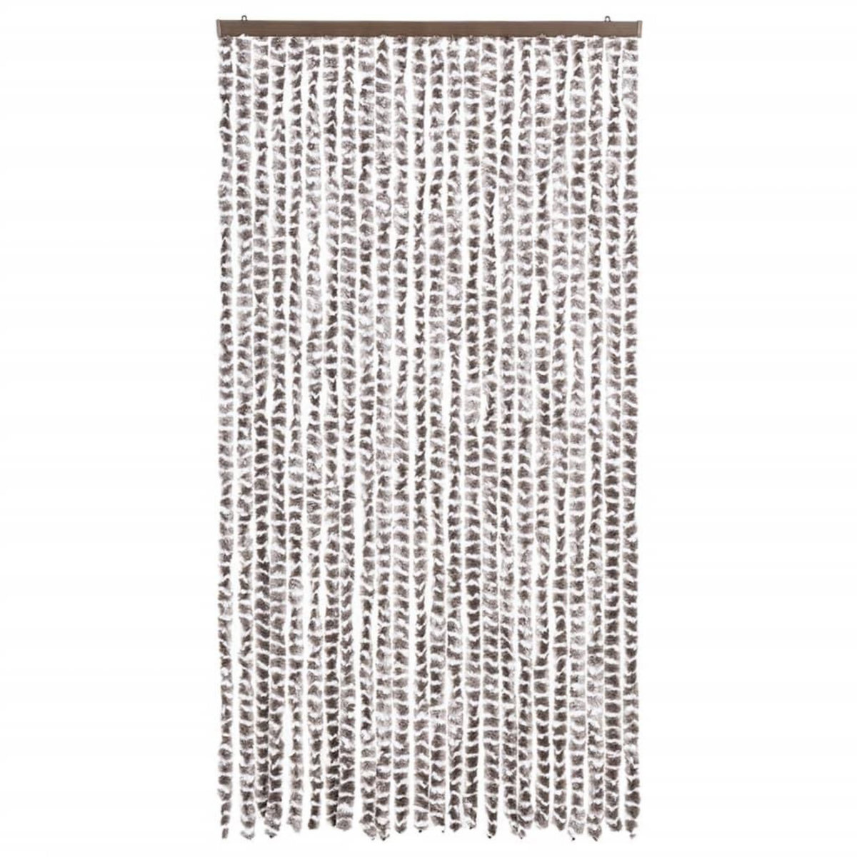 VIDAXL Moustiquaire Taupe et blanc 100x220 cm Chenille