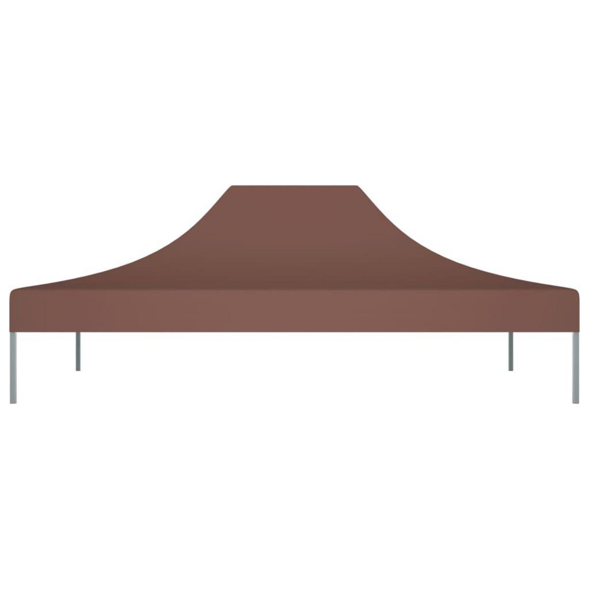 VIDAXL Toit de tente de reception 4,5x3 m Marron 270 g/m^2