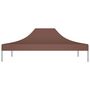 Voir la diapositive 3 : VIDAXL Toit de tente de reception 4,5x3 m Marron 270 g/m^2