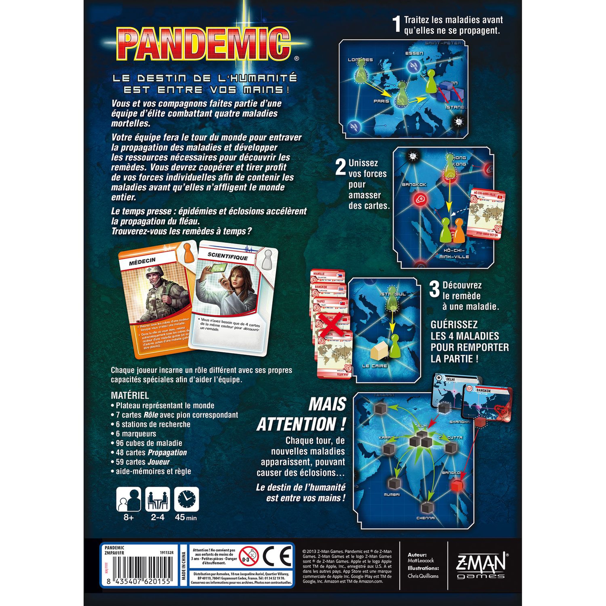 Voir la diapositive 2 : ASMODEE Jeu - Pandemic