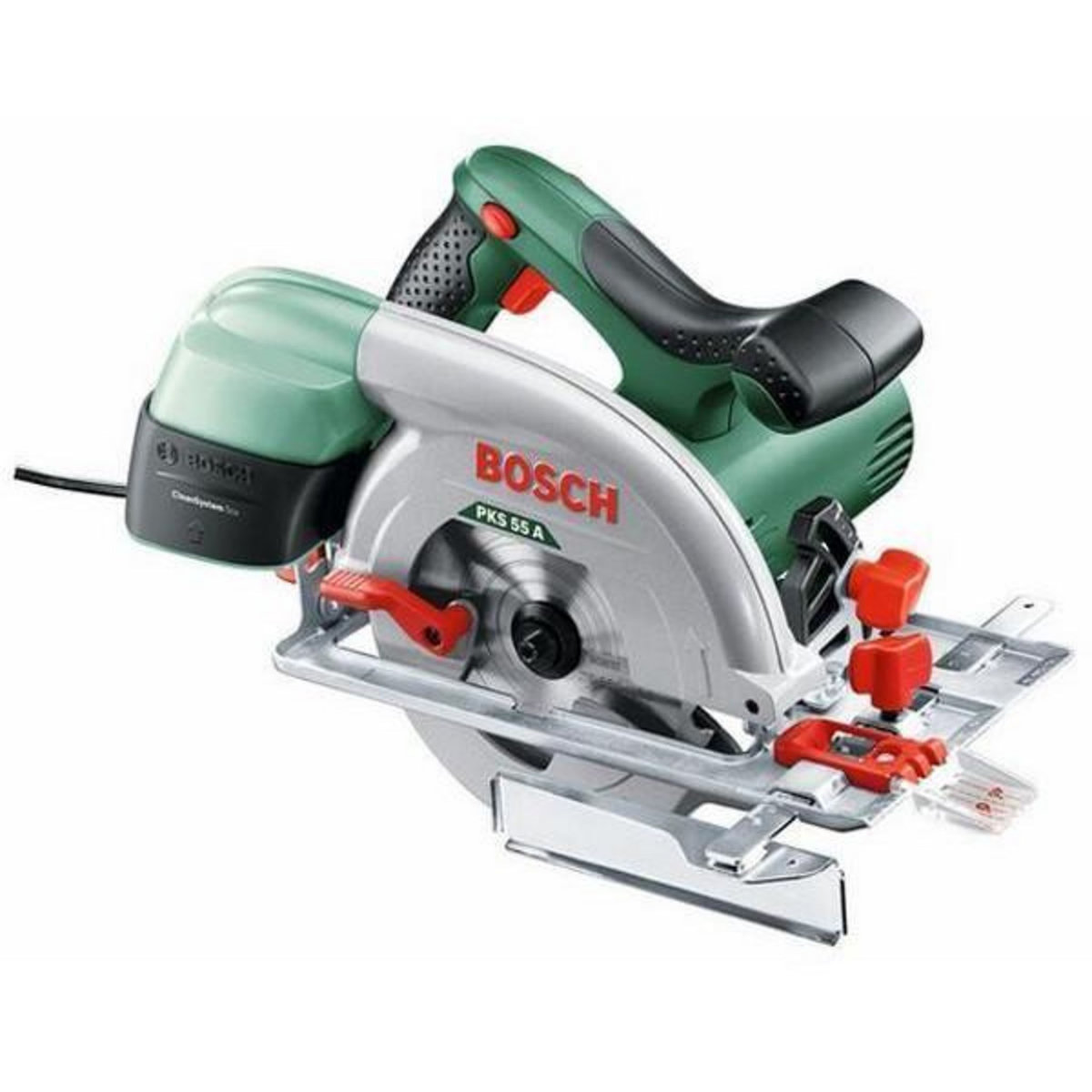 BOSCH BOSCH Scie circulaire PKS 55A 1200W, 160mm + boîtier récupération - 0603501000