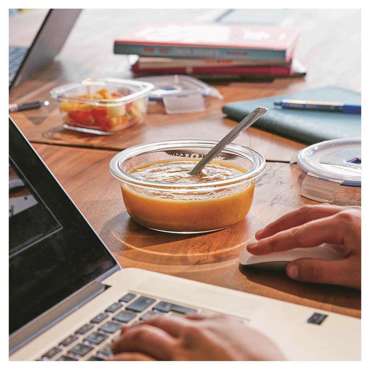 LUMINARC Lot de 3 boîtes en verre rondes