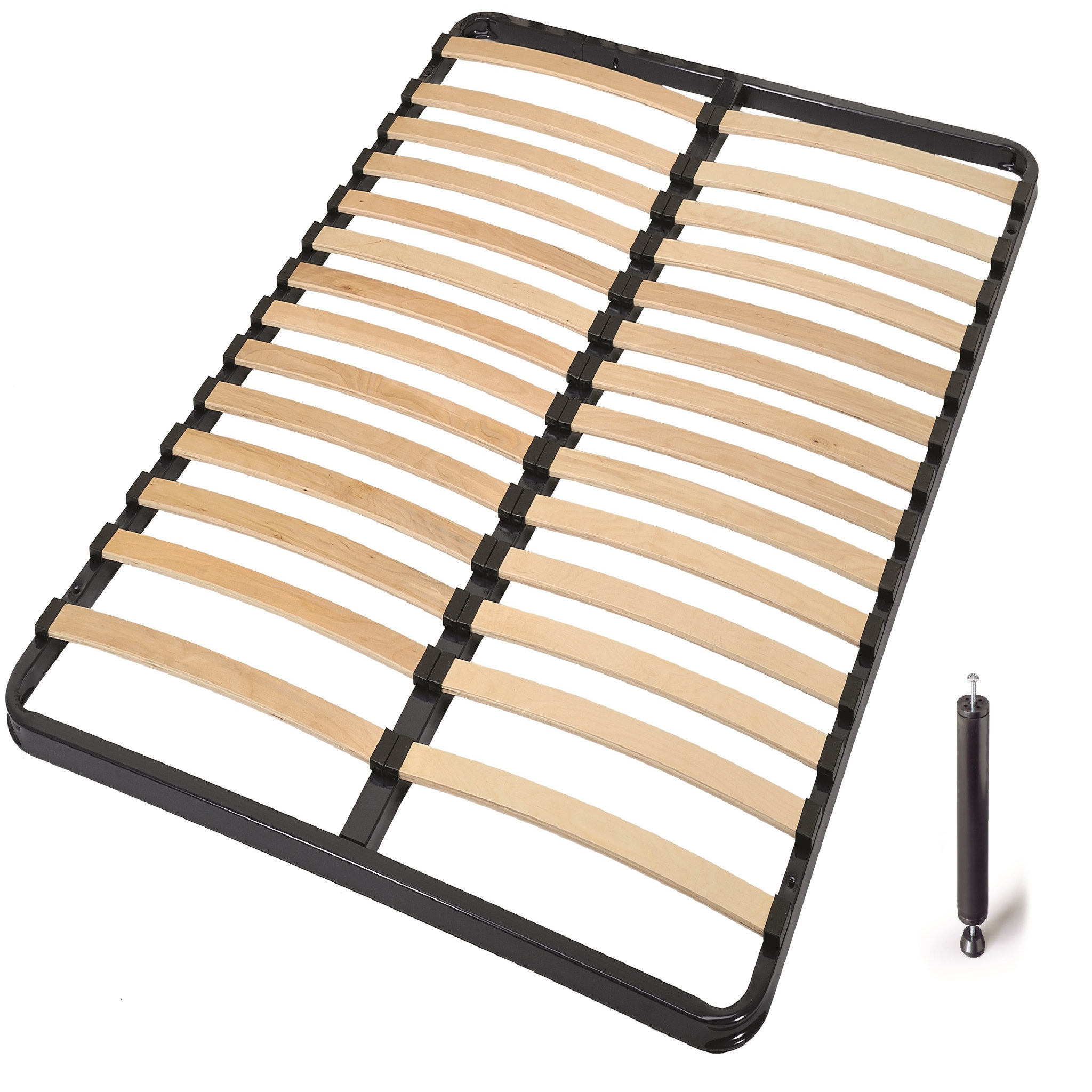 Voir la diapositive 1 : SEDAC  Cadre lattes 160x200 cm,14 lattes multi-plis,Pied central inclus
