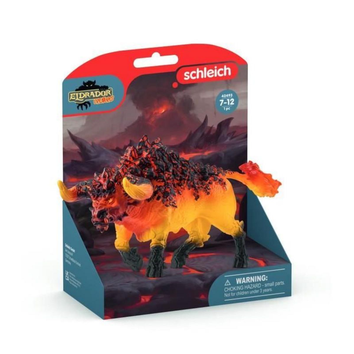 Schleich Figurine Taureau de feu, Schleich 42493 Eldrador Creatures, des 7 ans
