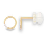L'ATELIER D'AZUR Boucles d'Oreilles Or Jaune et Diamants - Motif Anneau